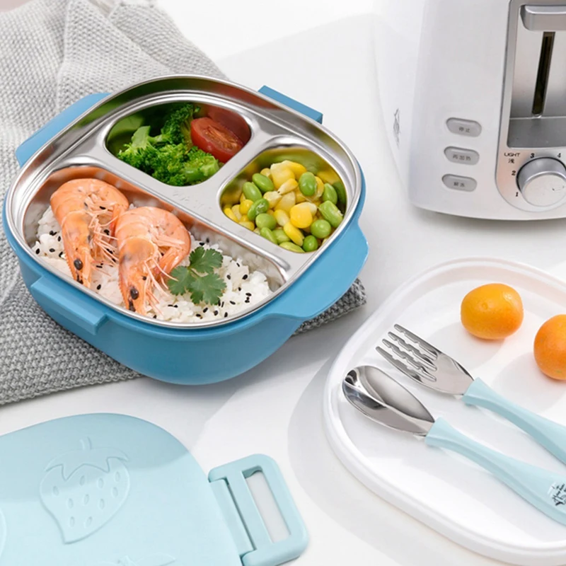 Нагревательный ланч-бокс из нержавеющей стали контейнеры для хранения здоровой