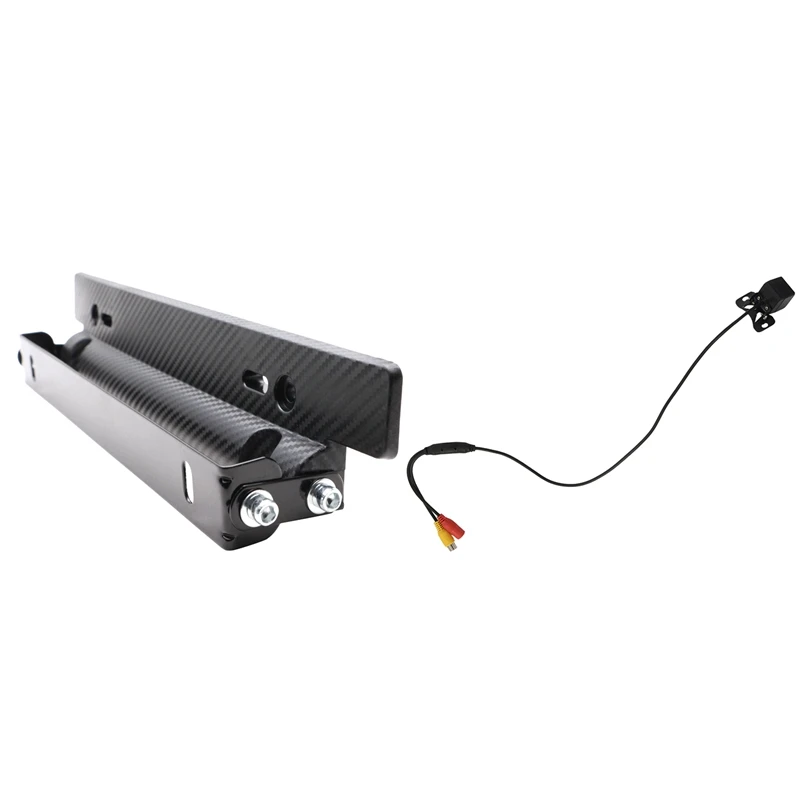 

1 Pcs Universal Adjustable Car License Plate Frame Holder & 1 Set Car Rear View Camera Auto Reversing Parking Camera
