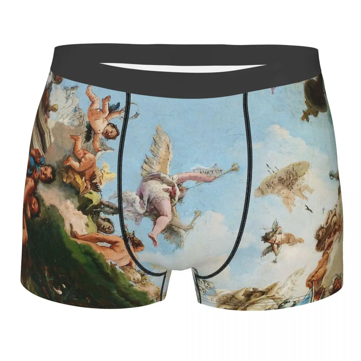 

Heaven 18th Century Italy Venice Renaissance Angels Angel Underpants Breathbale Panties Man Underwear Print Shorts Boxer Briefs