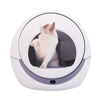 automatic smart large cat litter box self cleaning toilet deodorant splash proof safe enclosed electric litter tray for cats
