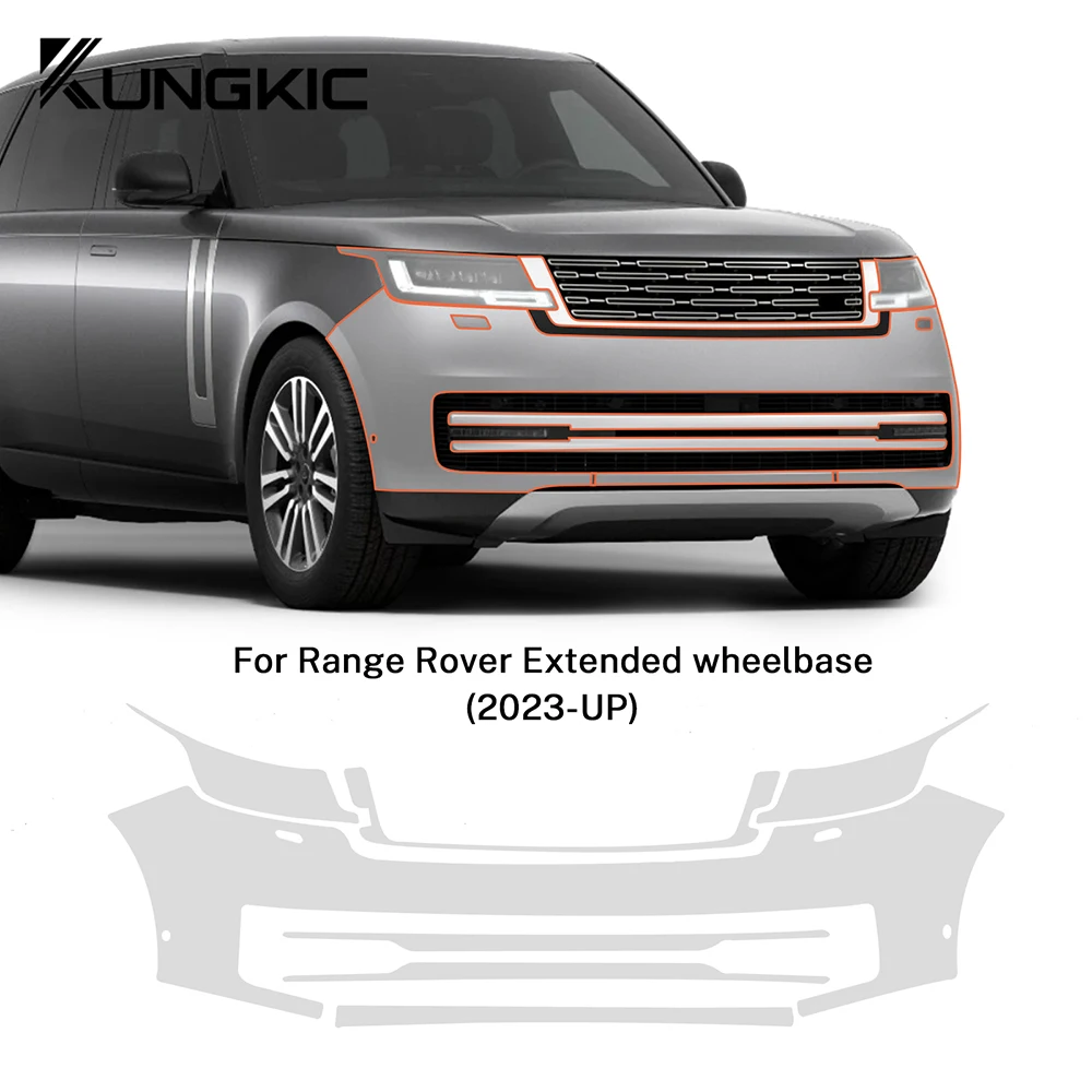 

TPU Invisible Transparent Car Engine Paint Protection Film Clear Bra PPF Decal Kit for Range Rover Extended wheelbase 2023 2024