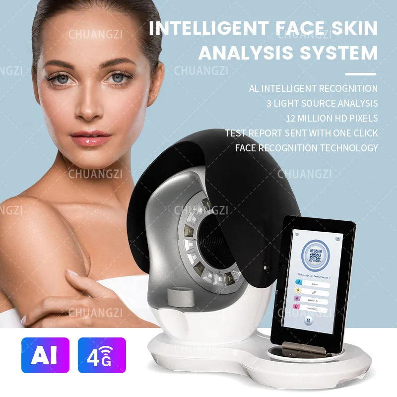 Aisia 3D Smart Magic Mirror 8 спектральный анализатор кожи сканер для лица тестирование