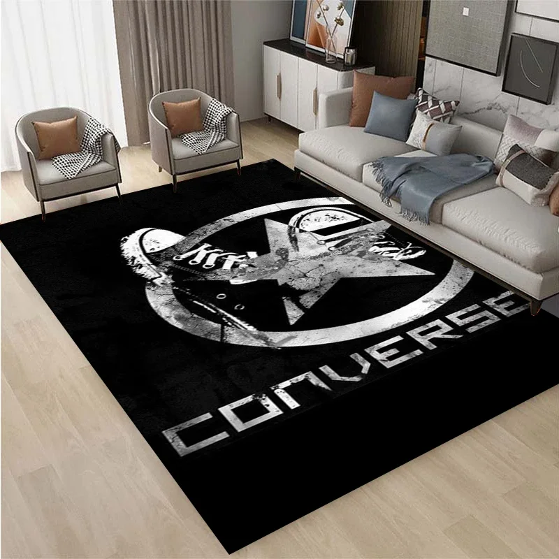 

Trendy C-Converse logo printed carpet,living room and bedroom decorative carpet,kitchen and bathroom antiskid floor mat,door mat
