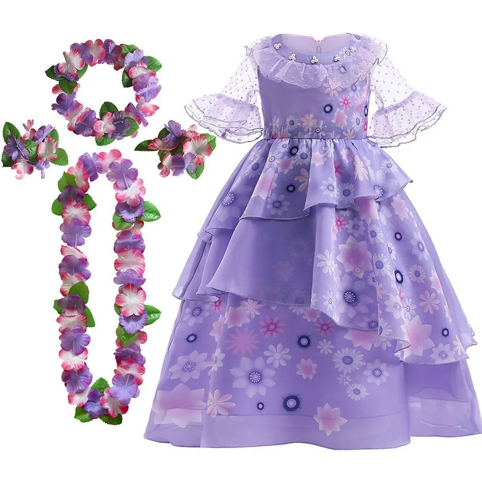 

Платье для девочек, на Хэллоуин, с цветочным принтом