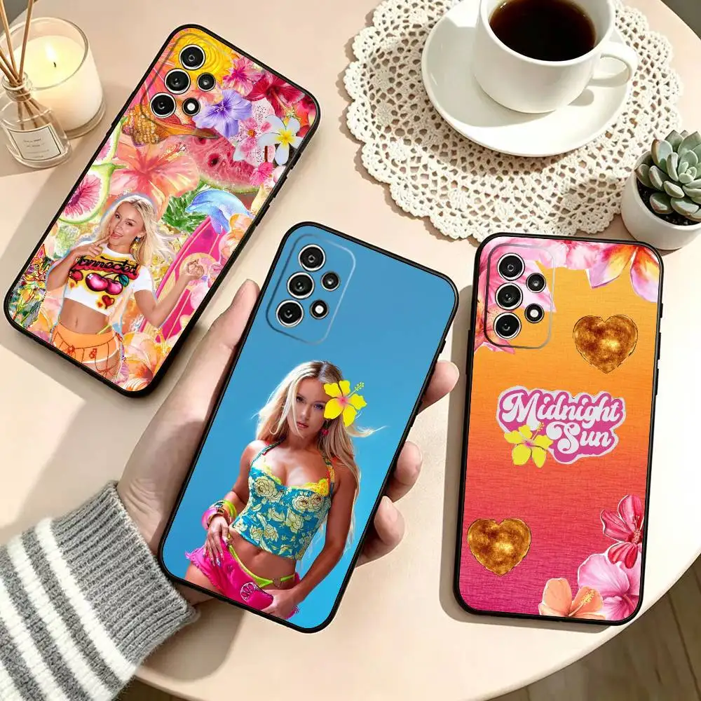 Фото Чехол для телефона Z-Zara Larsson Midnight Sun для Samsung S25, S24, S21, S22, S23, S30, Ultra, S20, Plus, Fe, Lite, Note, 10, черный №1
