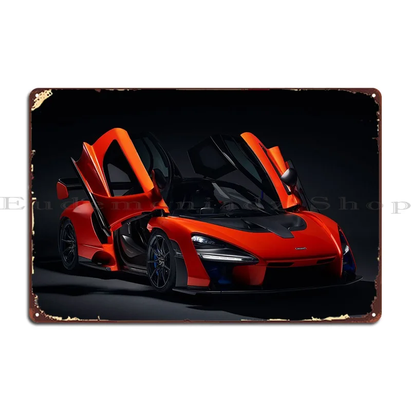 

Mclaren Senna 2019, металлический плакат на автомобиль, Настенная роспись на заказ, Забавный дизайн гаража, оловянный плакат