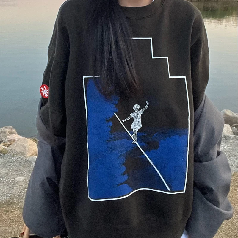 

Пуловер Cav Empt C.E женский/мужской хлопковый с круглым вырезом и абстрактным принтом