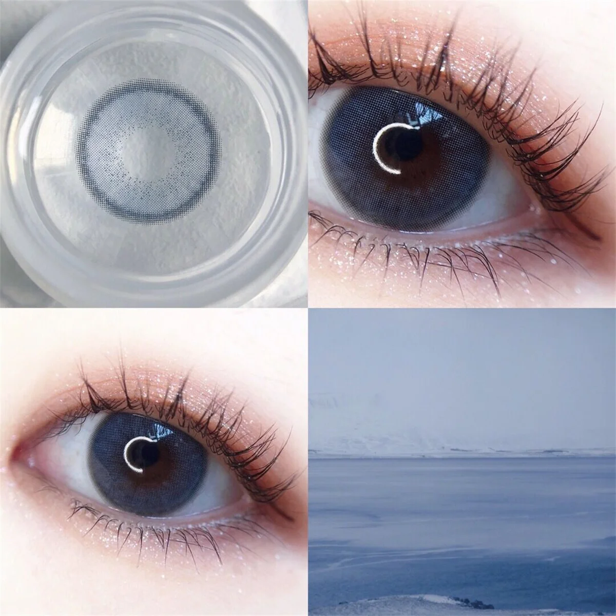 Контактные линзы для макияжа глаз 2 шт./пара