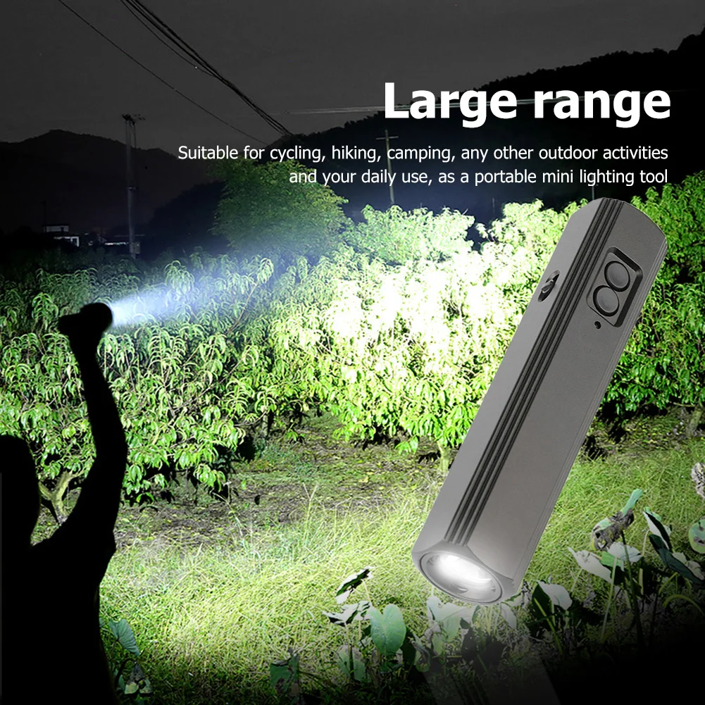 

2-in-1 LED Flashlight Super Bright with Whistle Powerful Flashlights Portable Tools Clear Loud Voice for Outdoor Emergency Tools