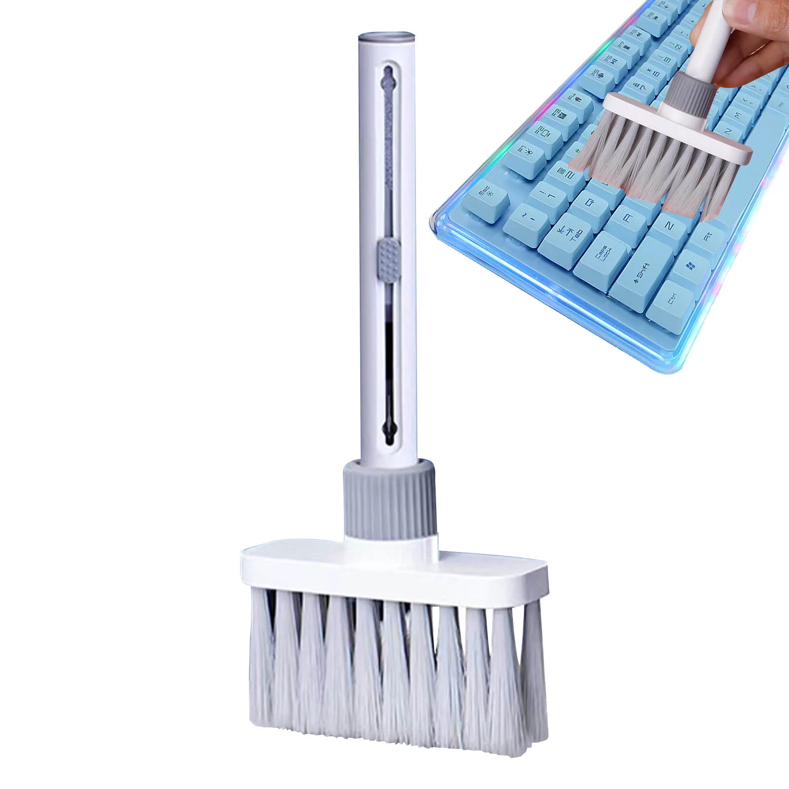 

Keyboard Cleaning Brush 5 In 1 Effective Keyboard Brush Earphone Keyboard Dust Removal Tool Computer Headset Notebook Corner Gap