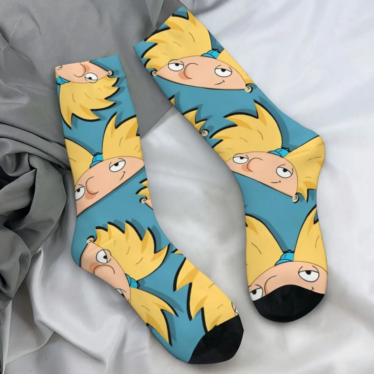 Носки мужские с рисунком элегантные антипотеющие для бега и спорта осень