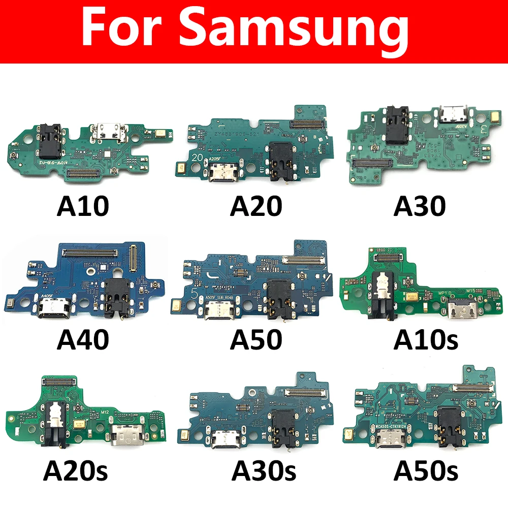 

USB-разъем для зарядки, плата с гибким кабелем для Samsung A10, A10S, A20, A20S, A21S, A30, A30S, A40, A50, A50S, A750, запасные части