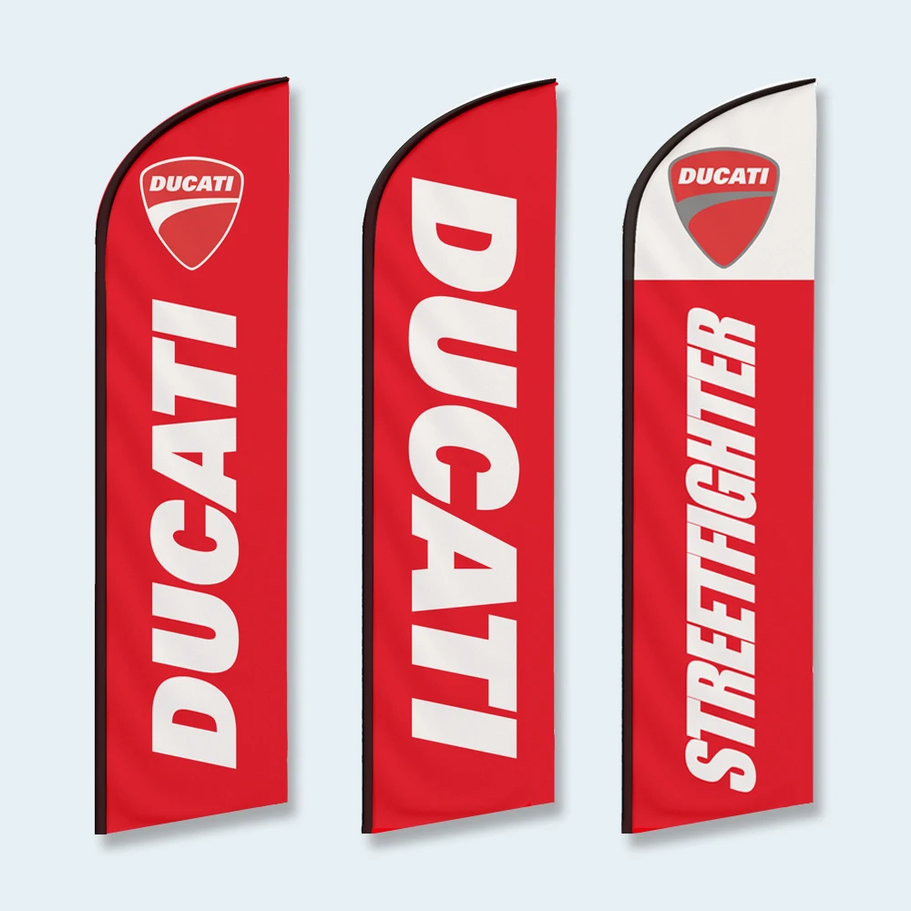 

Ducati Feather Flag Only Swooper Without Pole Beach Flag Custom Outdoor Sport Club Advertising Promotion Decoration Banner Auto