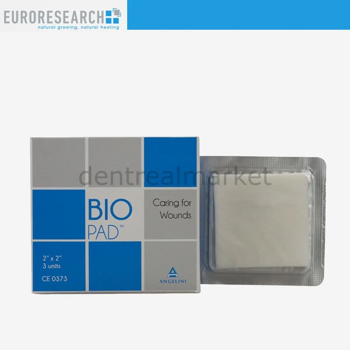 

Dentreal BioPad Wound Dressing with Collagen - Collagen Sponge - 5*5 cm 3 Pcs