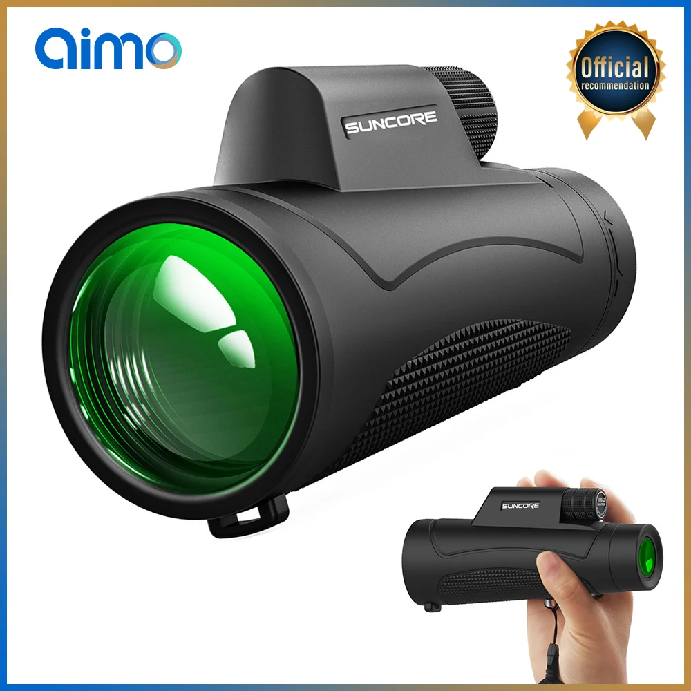 

AIMO 10x42 Монокуляр компактный выдвижной зум водонепроницаемый Bak4 профессиональный HD многослойный