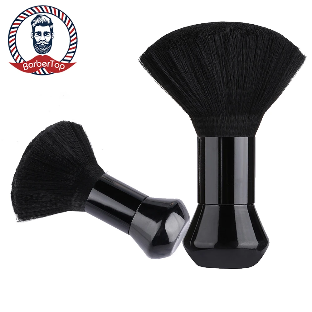 

Professional Black Neck Face Duster Beard Brushes Hairdresser Hair Cutting Cleaning Hairbrush Salon Hairdressing Styling Tools