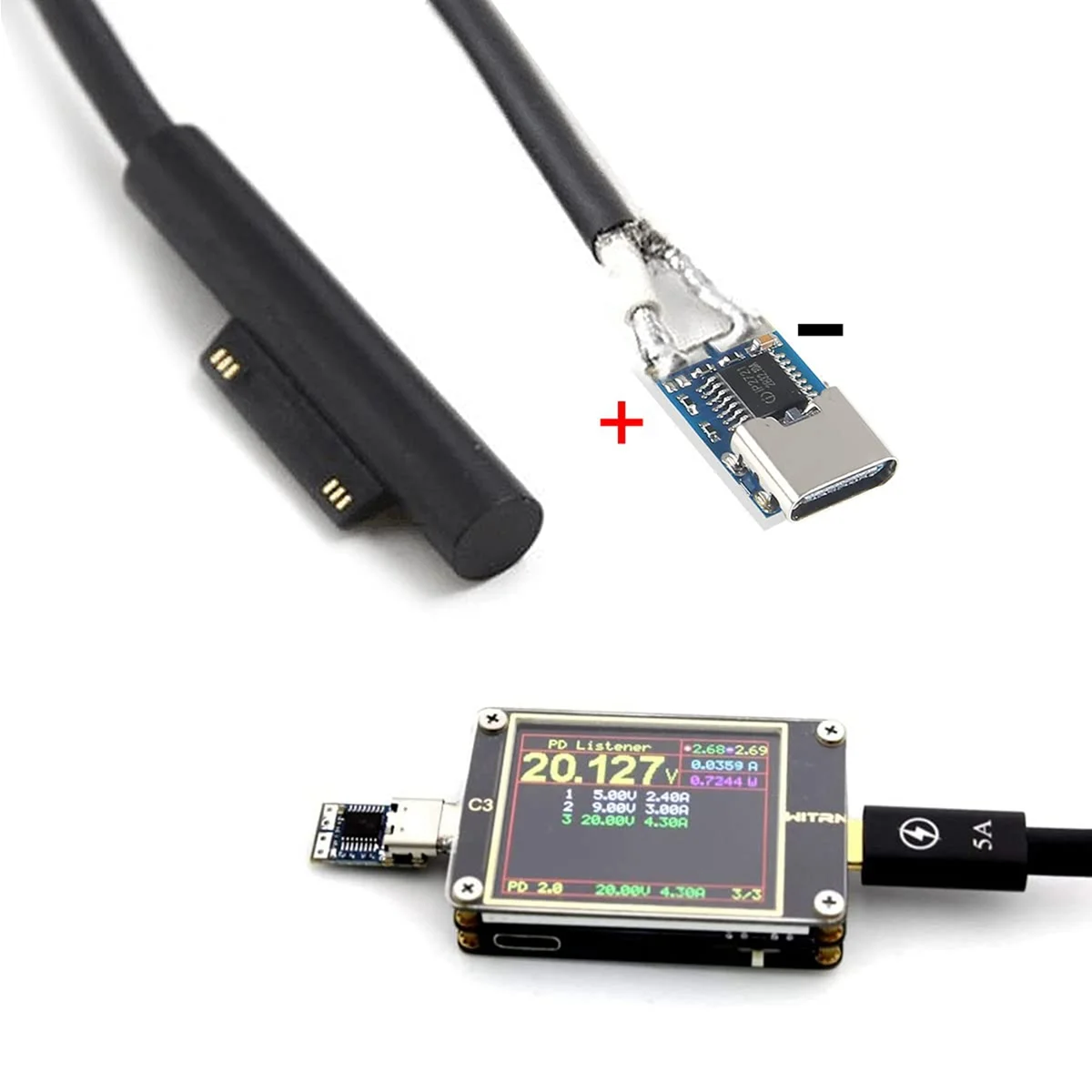 5 шт. PDC004-PD PD Модуль-приманка USB-C 20 В постоянного тока Модуль триггера