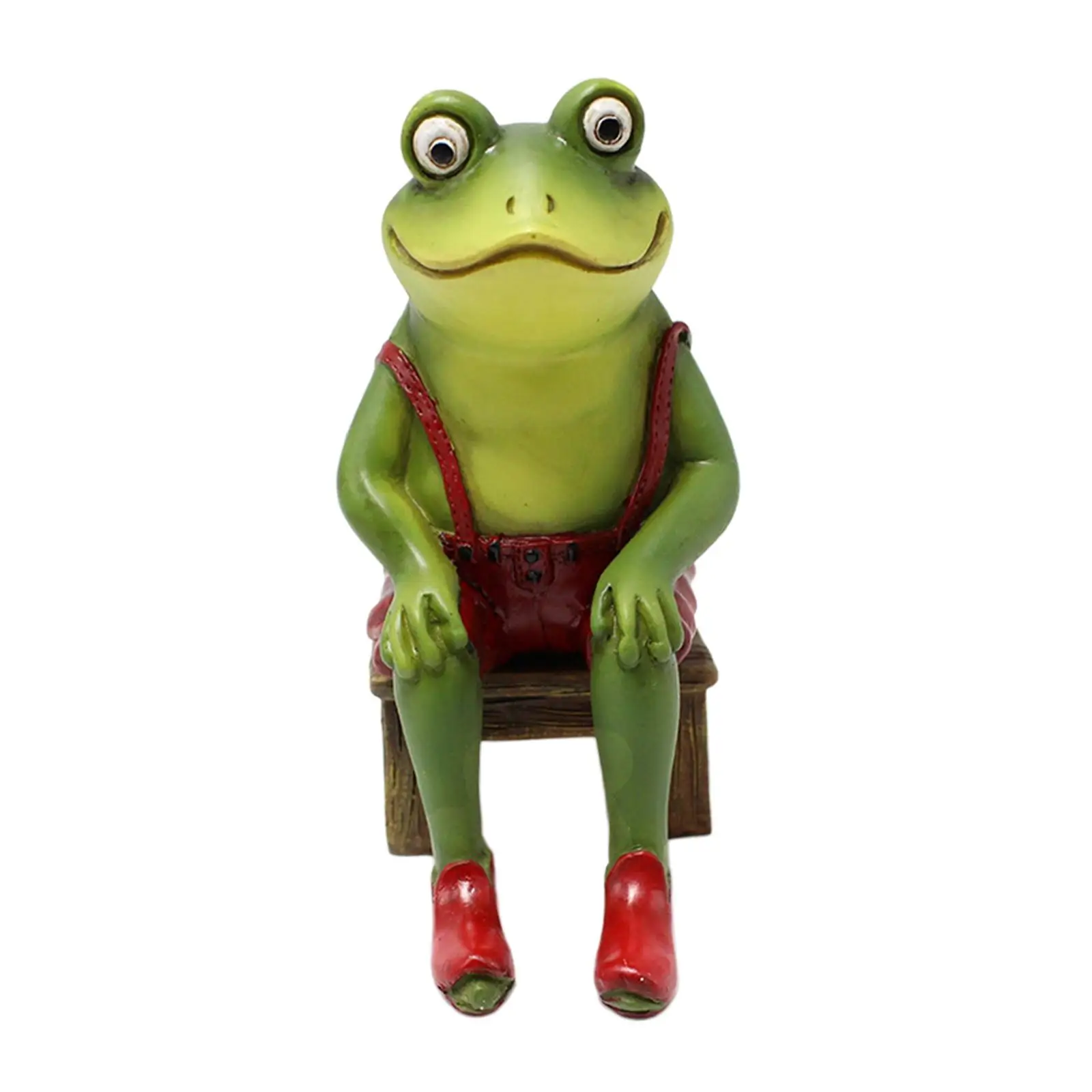 

Novelty Frog Figurine Sculpture Statue Craft Model for Living Room Office Bathroom Desktop Decorations