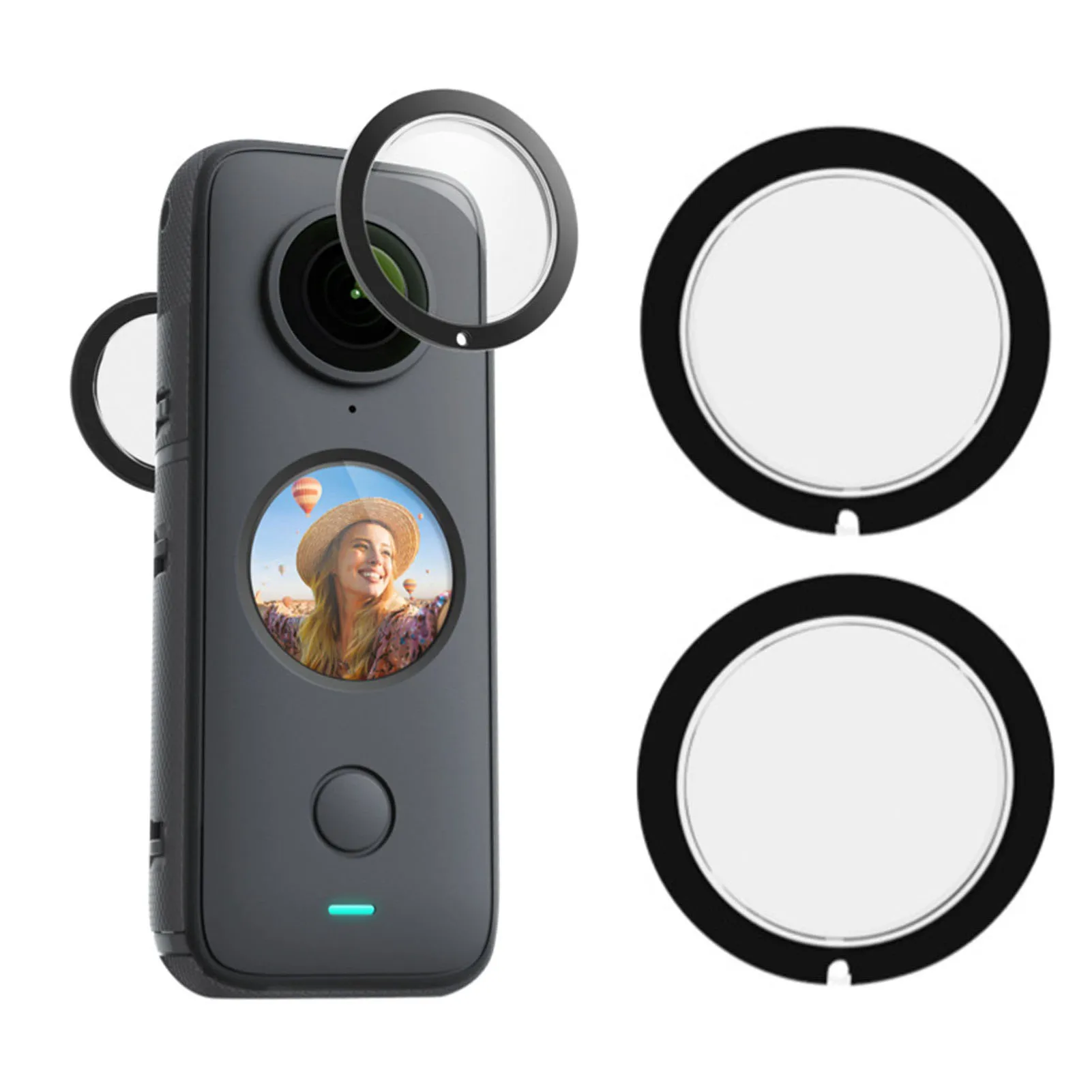 

Защитная крышка для объектива Insta360 ONE X2, 2 шт., защитная крышка для корпуса объектива, аксессуары для экшн-камеры Insta 360 One X 2