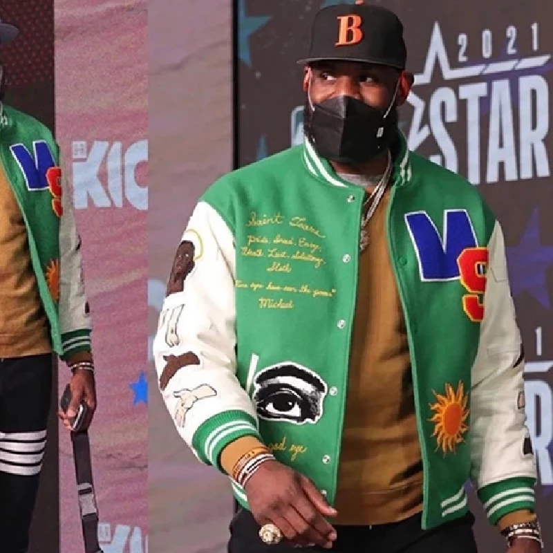 Брендовые зеленые бейсбольные куртки мужская куртка с вышивкой в стиле пэчворк