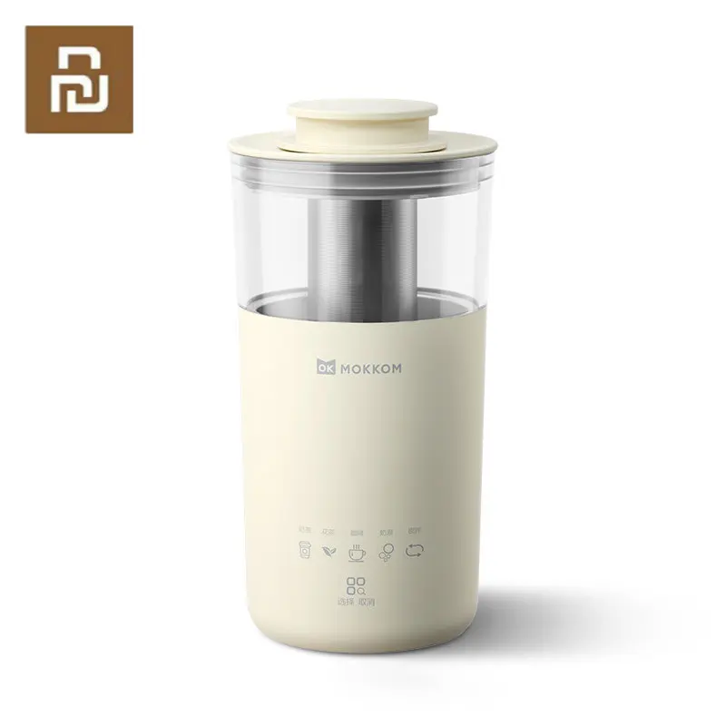 

Youpin Portable Electric Coffee Maker 5 in 1 Multifunction Milk Tea Machine Milk Frother Automatic Tea Maker Water Heating Cup
