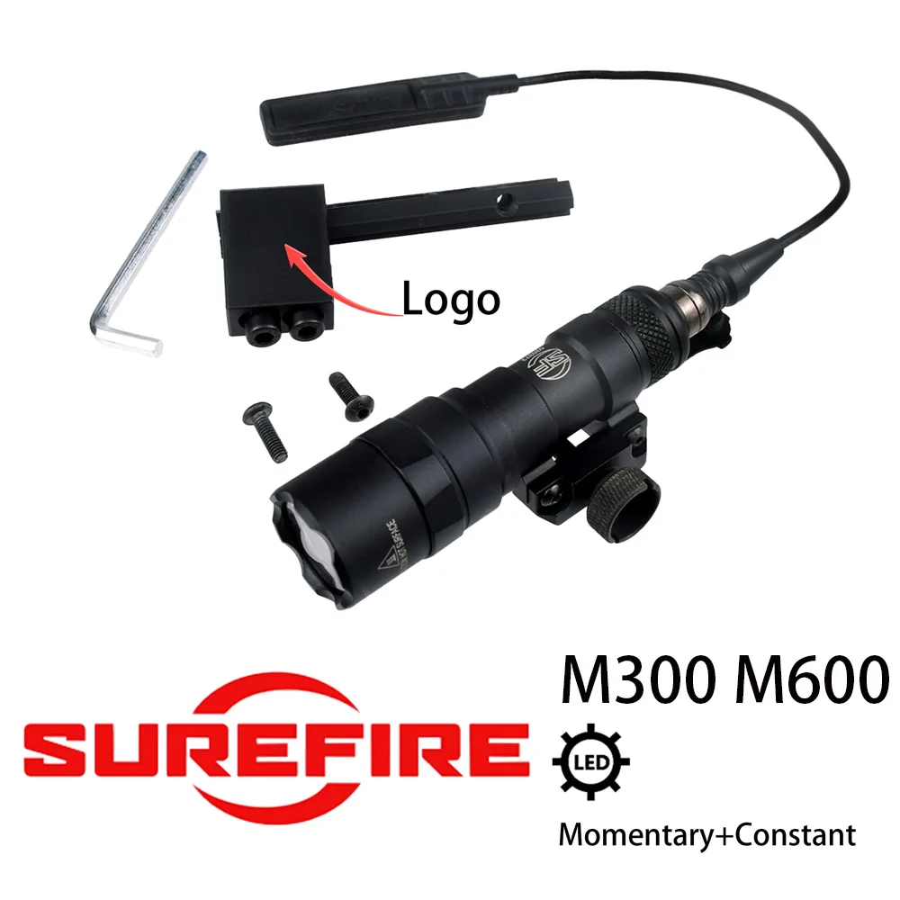 Фото Тактический фонарь SF M600 M600C M300 M300C LED для оружия, для страйкбола, винтовки, пистолета, охотничий фонарь, крепление на планку 20 мм. №2