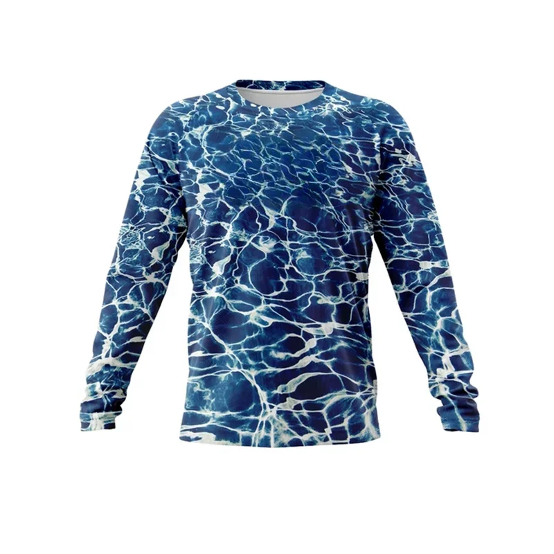 Рубашка для рыбалки летняя одежда с длинным рукавом ловли рыбы зеленая