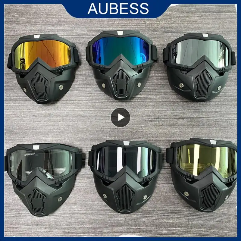 

Windproof Skiing Goggles Ski Snowboard Mask Motocross Protective Glasses Tactical Mask Modular Goggles Goggle Mask Detachable