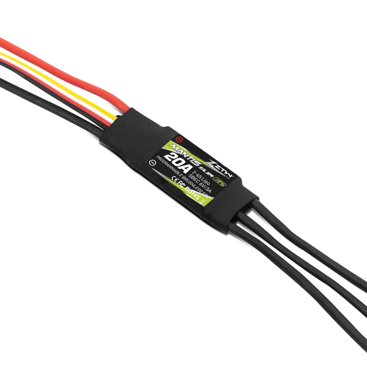 ZTW Mantis Slim 20A/30A ESC G2 SBEC 6V/3A 2-4S 32-битный бесщеточный регулятор скорости для