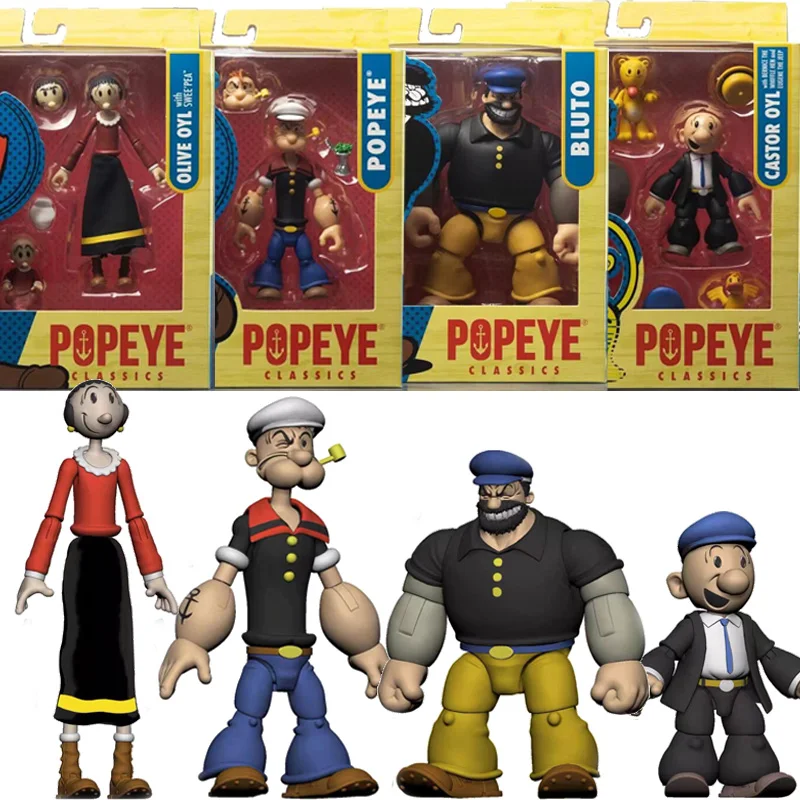 Popeye Classics экшн-фигурка Youtooz Bluto Olive колесо Oyl Poopdeck Pappy Коллекционная кукла модель игрушка подарок для друзей на день рождения
