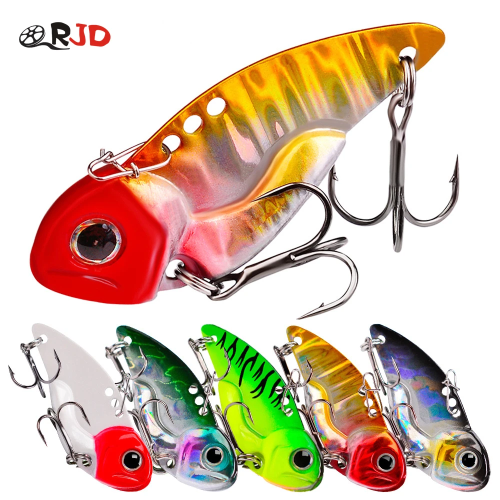 

ORJD Metal VIB 5-20g Artificial Bait Minnow Lure Hard Wobbler Crankbait Jig Perch Carp Fishing Tackle Tool