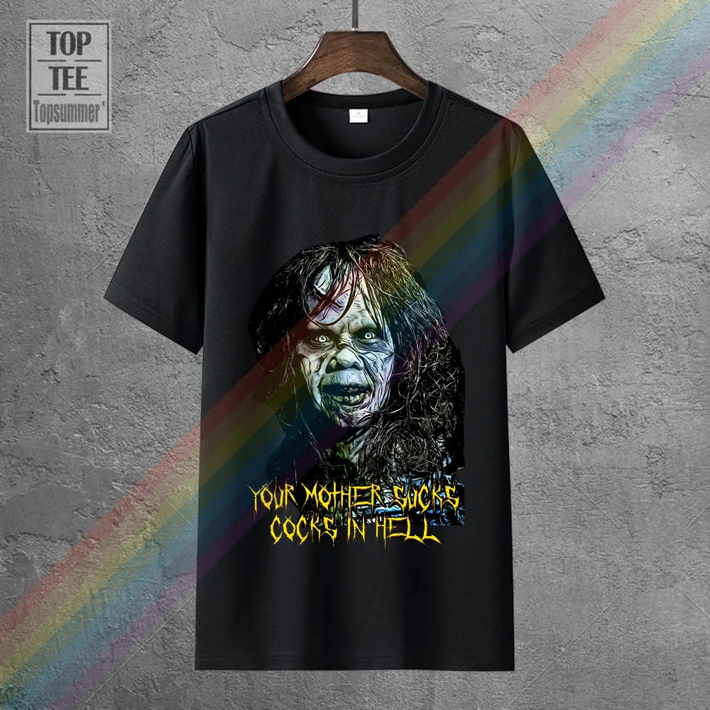 

The Exorcist Regan Macneil T-Shirts Gothic Funny Tshirt Horror Summer Sweatshirt Horror Tee Shirt Skull Retro T-Shirt
