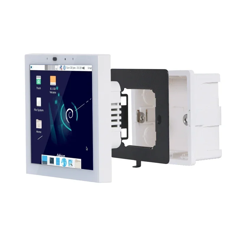 Фото 2026 Sunworld YC-SM41P Linux Tablet RK3566 Центральное управление сенсорный экран настенный встроенный 4-дюймовый дисплей для Smart Home S №1