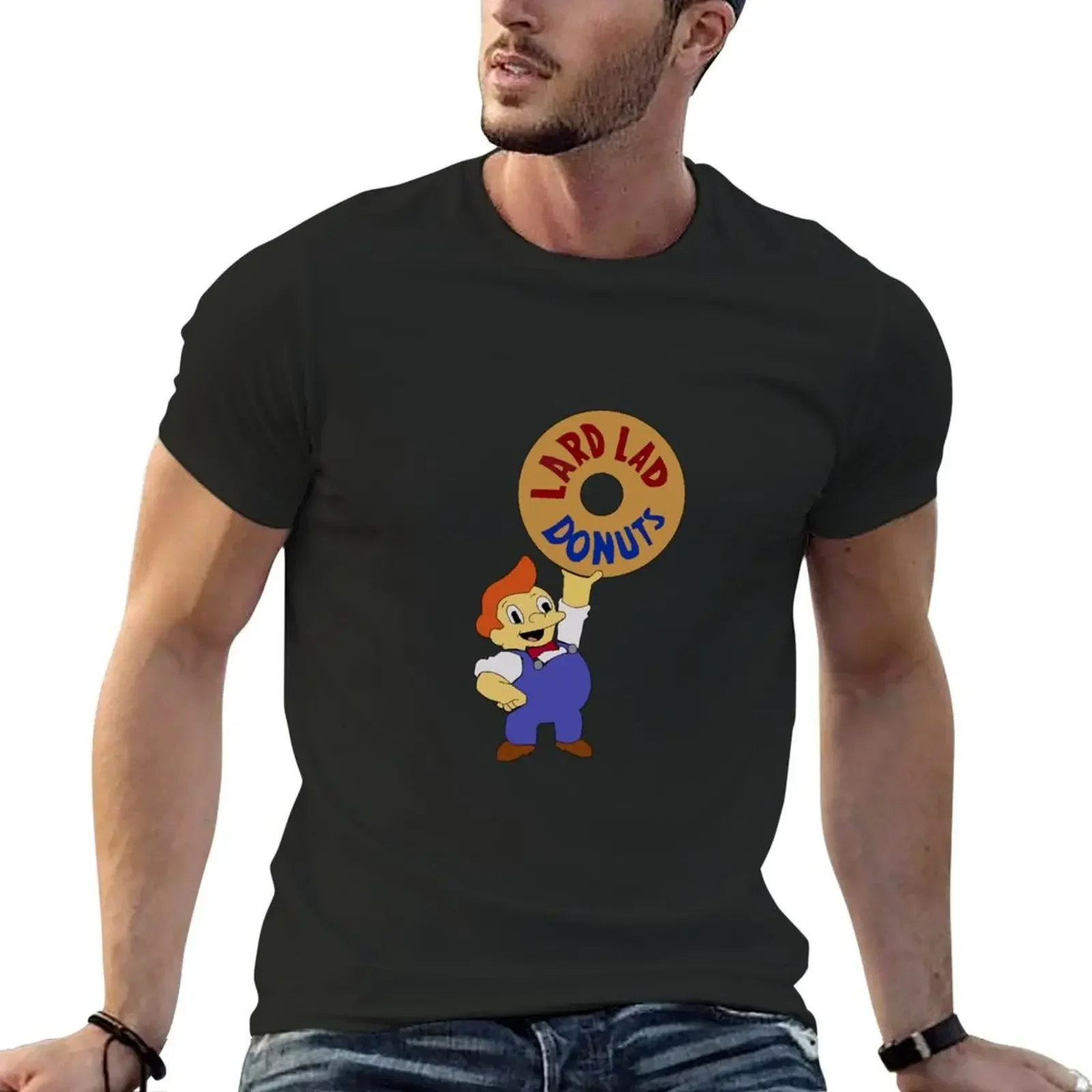 Lard Lad Donuts T-Shirt oversized t shirt tops vintage men