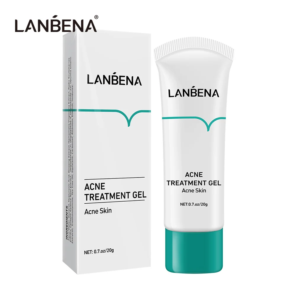 

LANBENA Acne Treatment Face Cream Damage Fade Marks Blackhead Removal Repair Acne Scars Gel Shrink Pores Whitening Skin Care 20g