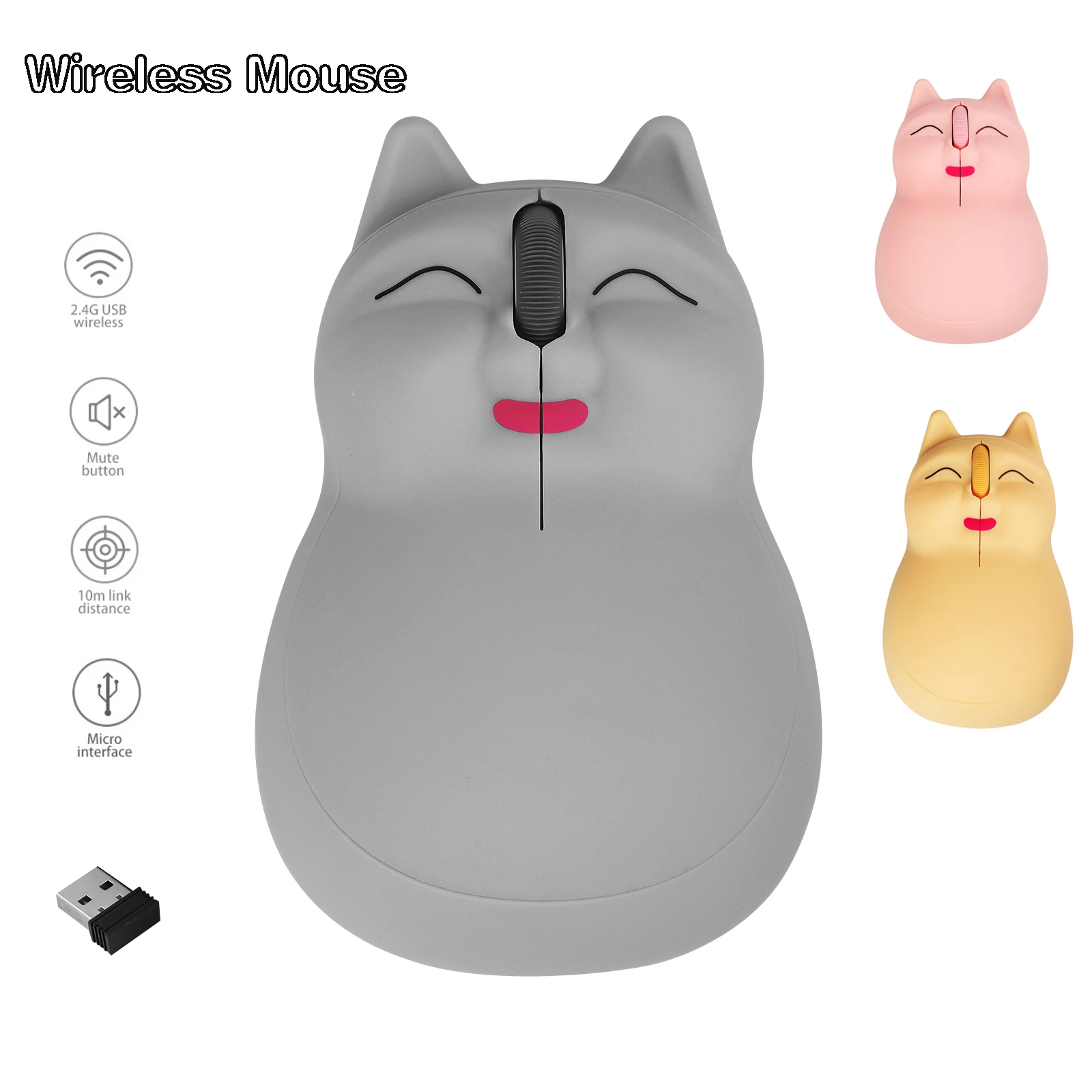 Беспроводная Bluetooth-мышь для ноутбука и планшета 2 4 ГГц