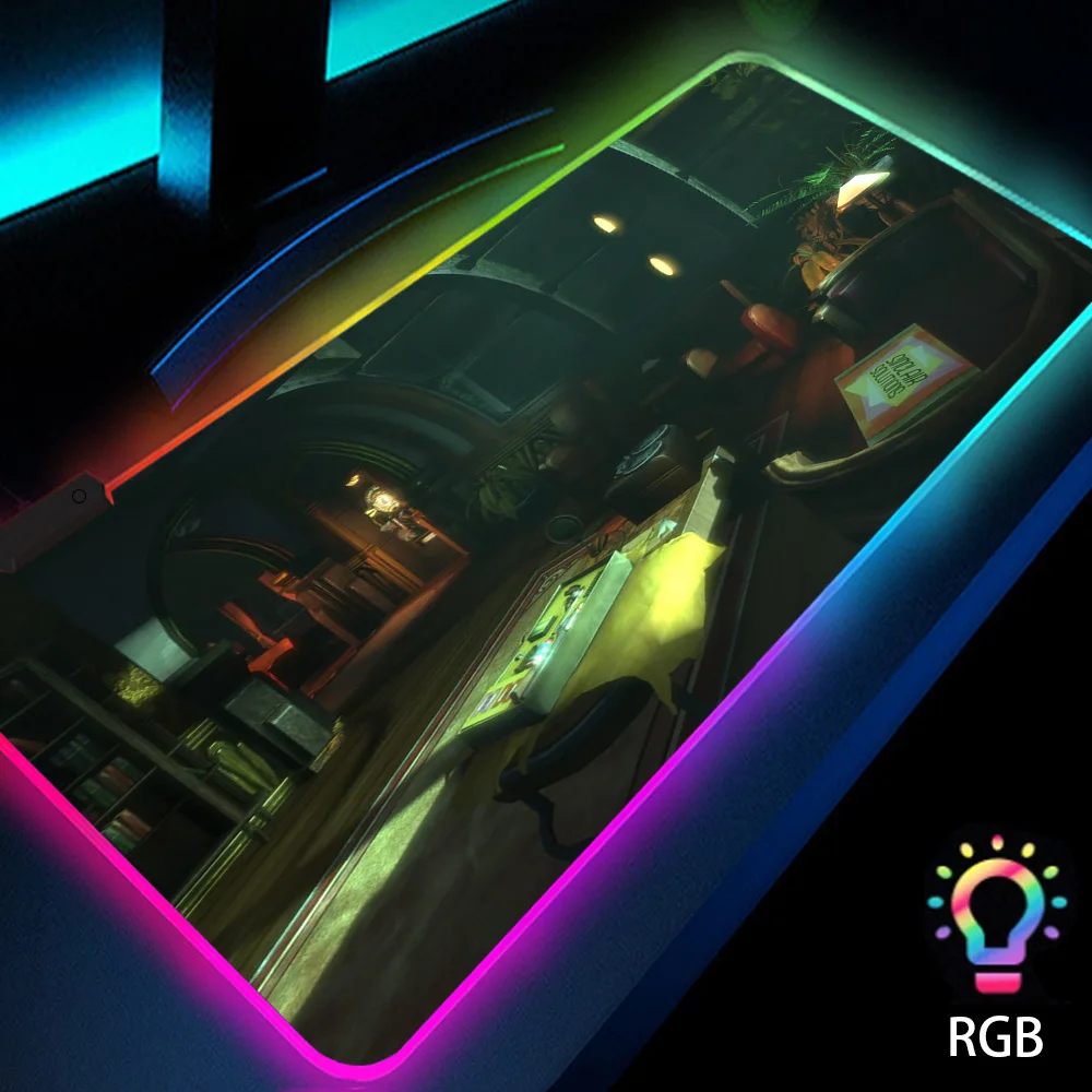 

Игровой коврик для мыши, со светодиодной подсветкой, Xxl, 900*400