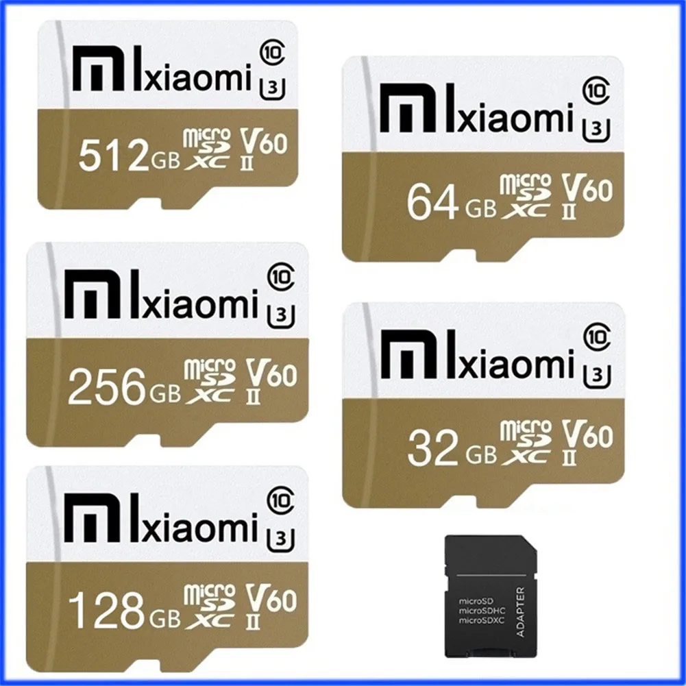 

XIAOMI Micro TF SD Card V60 SDXC Memory Card 512GB 128GB 32GB 64GB 256GB Class 10 High Speed Flash Memory Card micro sd card