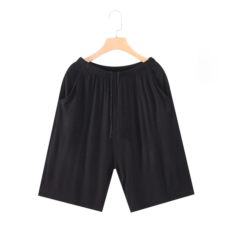 Plus Size 5XL 6XL Summer Men's Shorts Modal Leisure Sleepwear Pants Thin Elastic Loose Sleeping Shorts Mens Sleep Bottoms Pajama