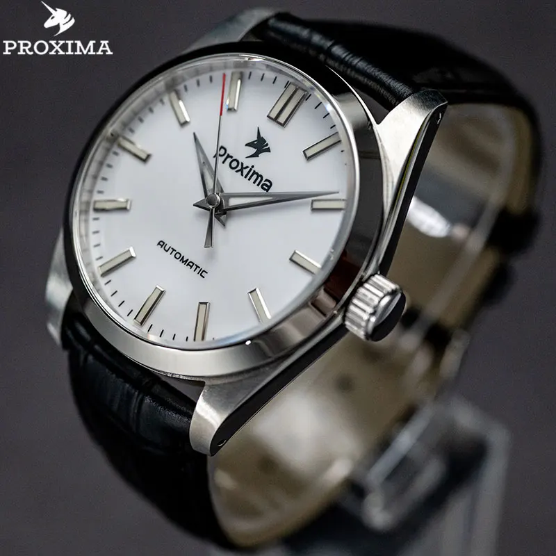 

Мужские Водонепроницаемые механические часы с сапфировым стеклом, 37 мм, 200 м