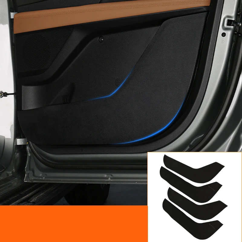 Для GWM Haval H5 II 2-го поколения 2023 2024 Автомобильная кожаная Противоударная накладка Защитная боковая пленка Защитные наклейки аксессуары