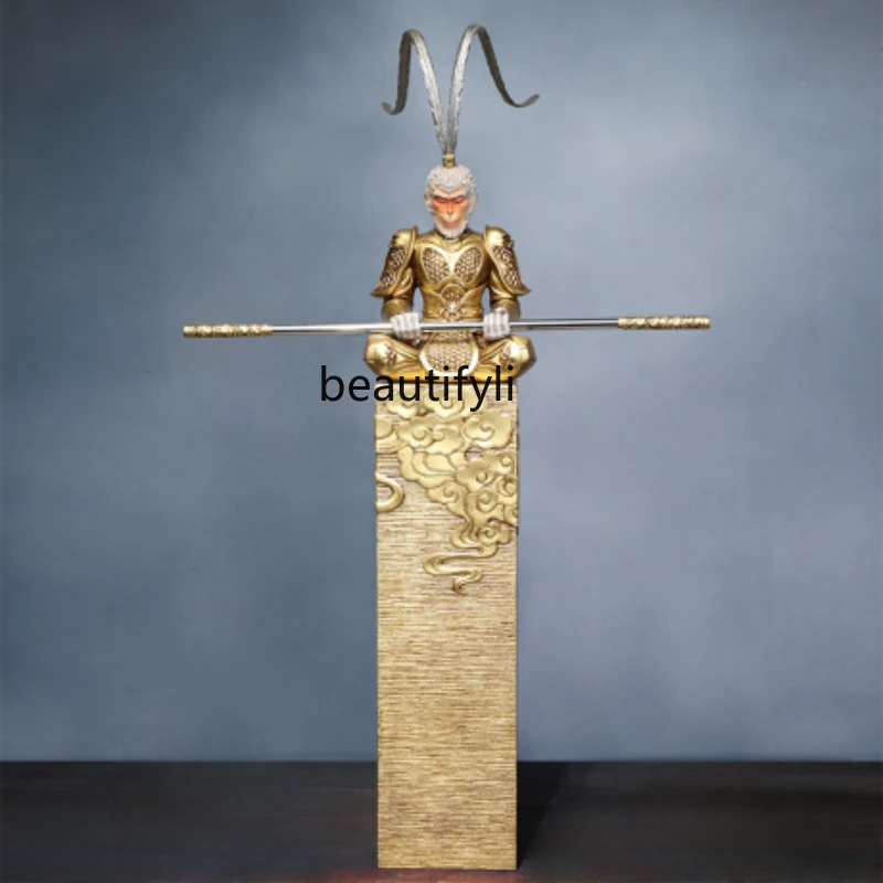 

Офисные креативные новые напольные украшения yj в китайском стиле Sun Wukong, украшения для входа в гостиную и дома