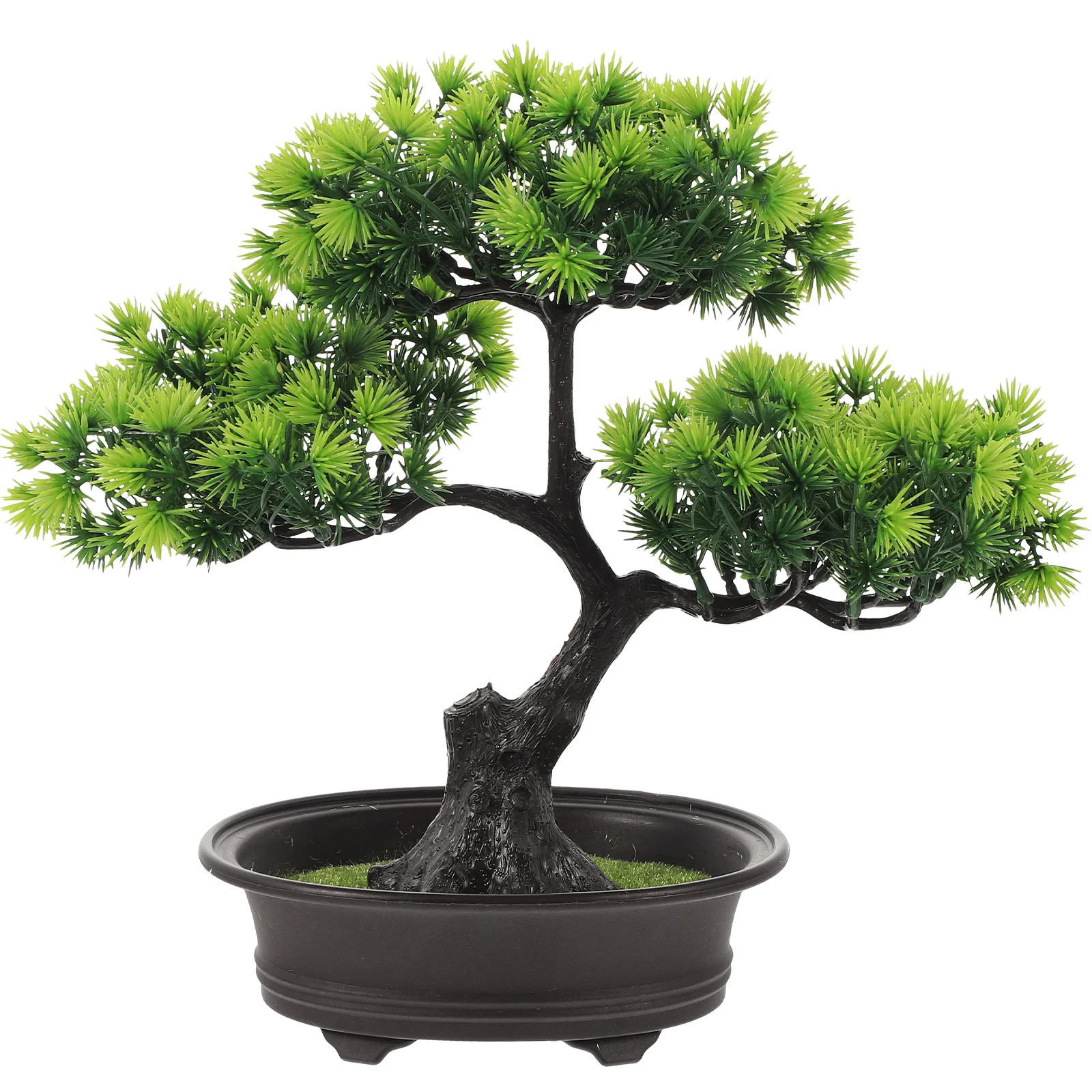 

Welcome Pine Flower Potted Plant Artificial Ornaments Home Fake Bonsai Decor Plastic Faux Plants Indoor