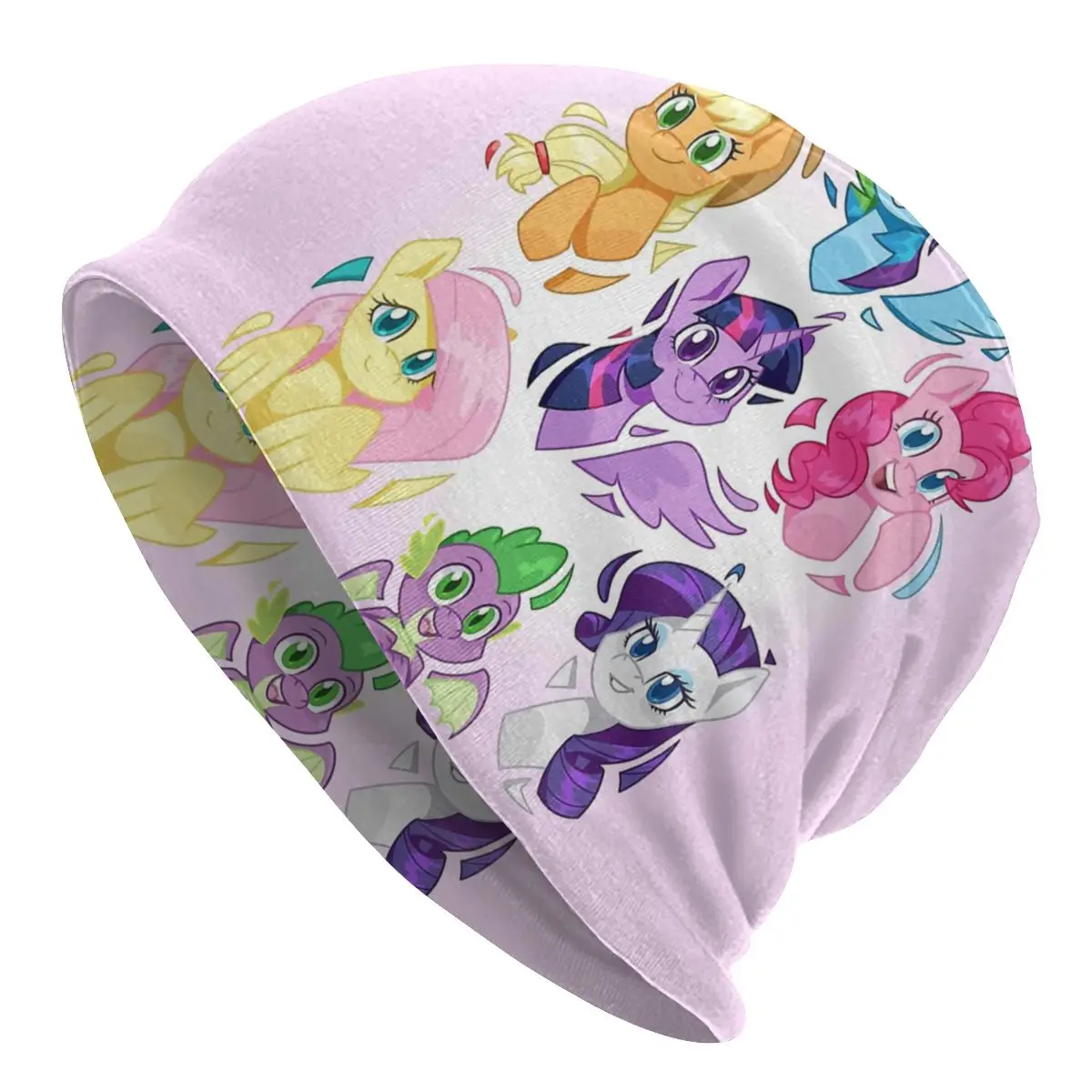 

The Many Friends My Little Horse Ponny Washed Warm Bonnet Cycling Casual Beanies Protection Men Women Hats
