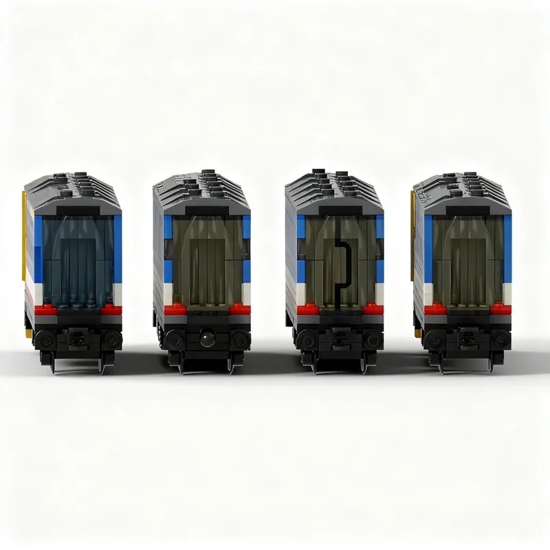 1777 деталей MOC, модель поезда EMU класса 423 с 4-местной вагонеткой, серия 4-VEP, в юго-восточной окраске, конструктор, рождественский подарок (art.: 3920dcd49db83) - 3920dcd49db83