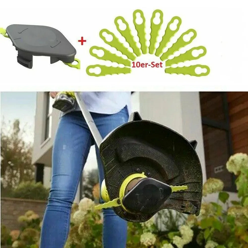 

With Lawn Trimming Parts Cutter Blade Set For Ryobi Blade Plastic Head Grass 1 Trimmer Plastic Spare Head Mower