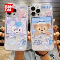 bandai disney clear case for iphone 13pro 12 12pro 11 pro x xs max xr 7 8 plus cartoon phone back covers kawaii soft tpu fundas