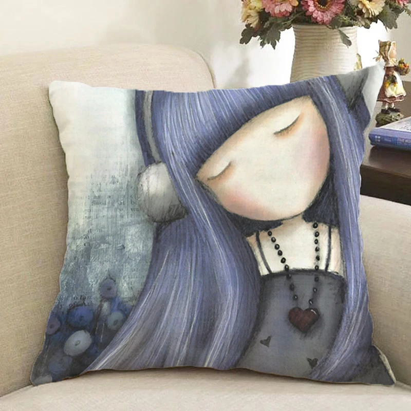 

45x45 наволочки для подушек для кровати Декор для дома Санторо горюс 1 наволочка для подушки искусственная короткая плюшевая подушка