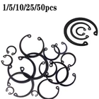 15102550 шт. Тип C внутренний стопорный кольцо набор в ассортименте запасные кольца для отверстий нержавеющая сталь углеродистая сталь стопорные кольца