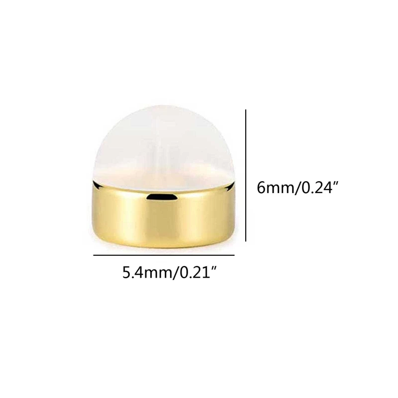 

12 Pieces Soft Silicone Earring Backs for Studs Silver Gold Earring Replacements Hypoallergenic Safety Earring Back